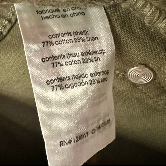 NWT WeWoreWhat Cotton Linen Bustier Jumpsuit in Olive Green Overalls Wide Leg - Picture 7 of 10